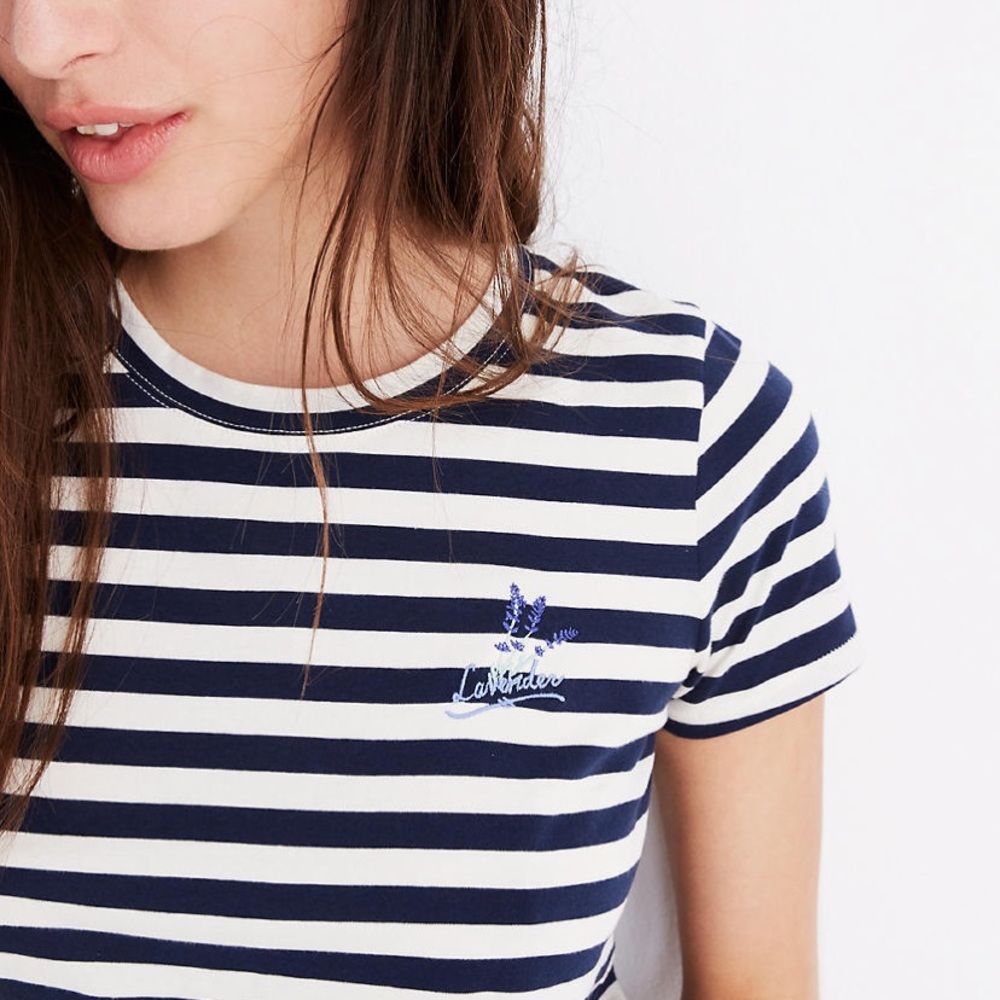 Lavender Embroidered Northside Vintage Tee